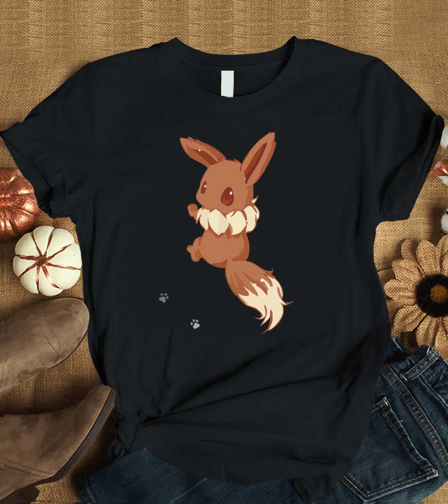 Eevee with Paw Prints T-Shirt