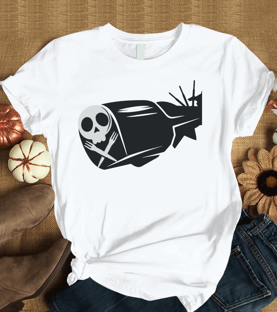 Corsair Skull Submarine Fork Arms T-Shirt