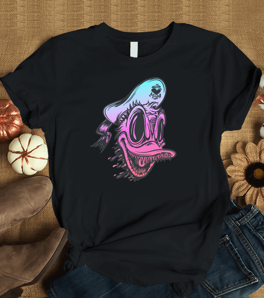 NYOM Crazy Duck Neon Sailor Hat T-Shirt