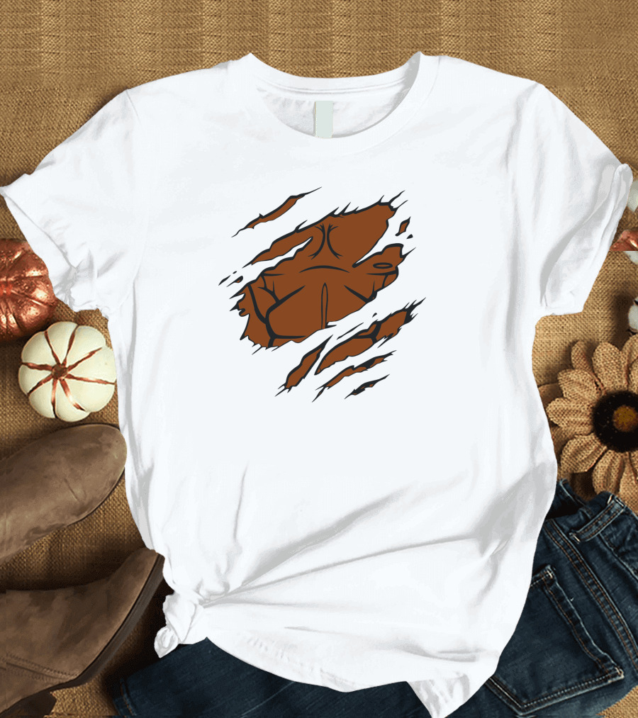 Powerful Hero Luke Cage Ripped Chest T-Shirt