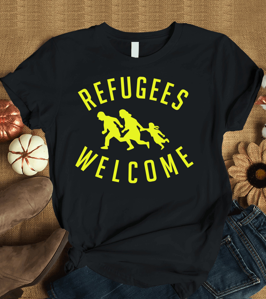 Refugees Welcome Iconic Family T-Shirt