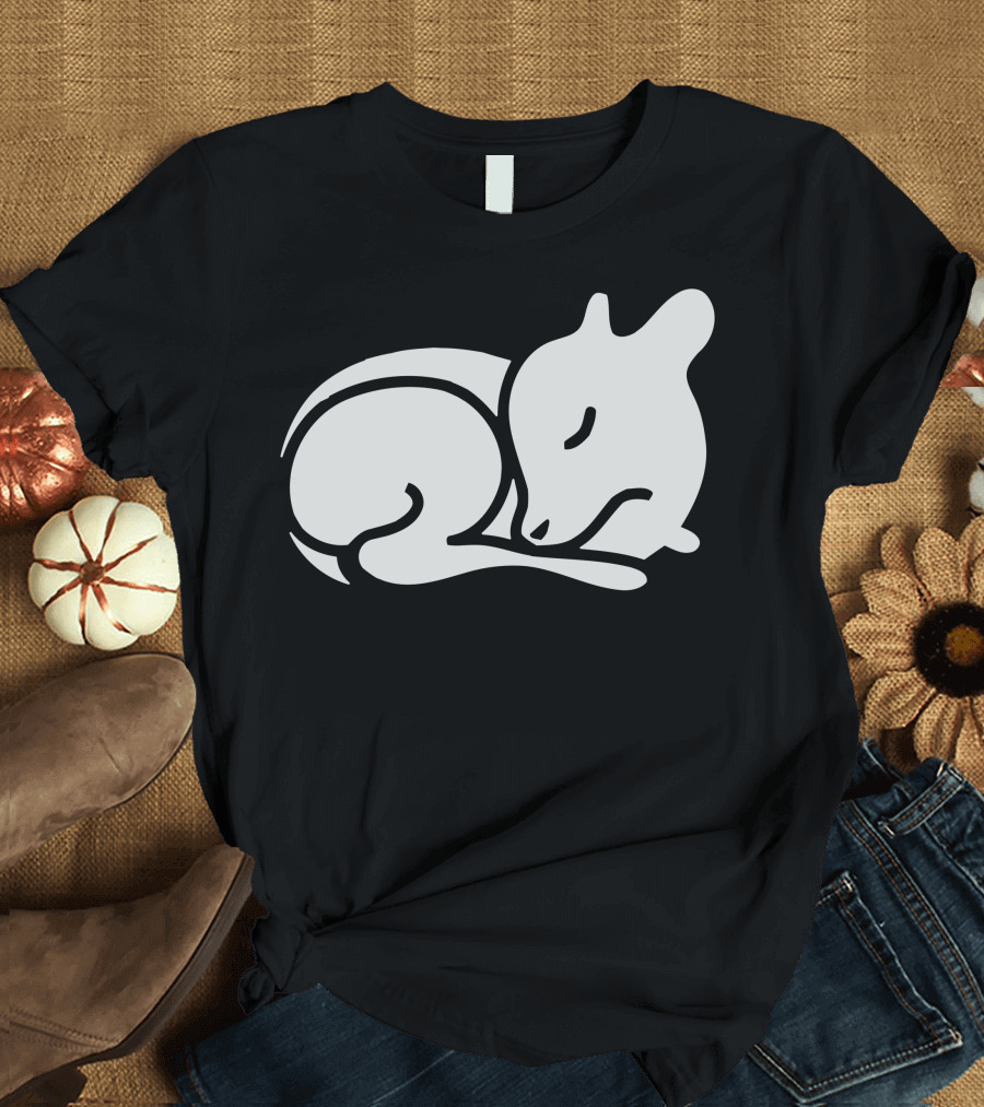 Bambi Sleeping Deer Line T-Shirt