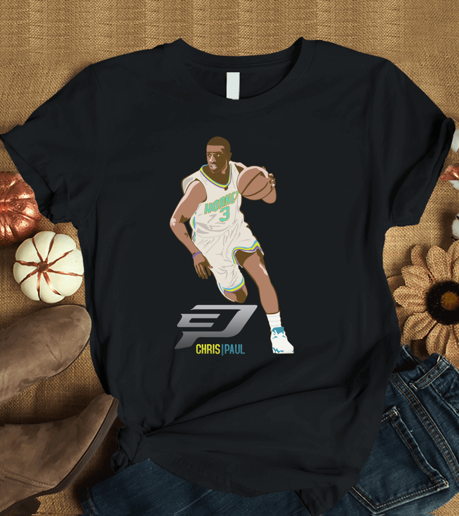Chris Paul Hornets Basketball Athlete CP T-Shirt