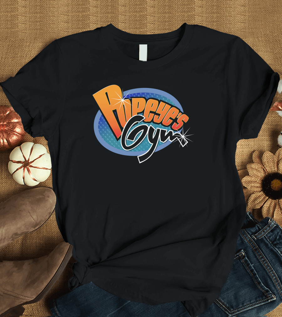 Popeye's Gym Retro Cartoon Fitness Adventure T-Shirt