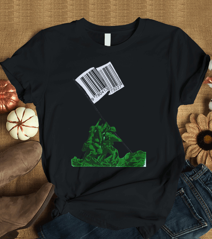 Raising The Barcode Flag Of Commerce T-Shirt