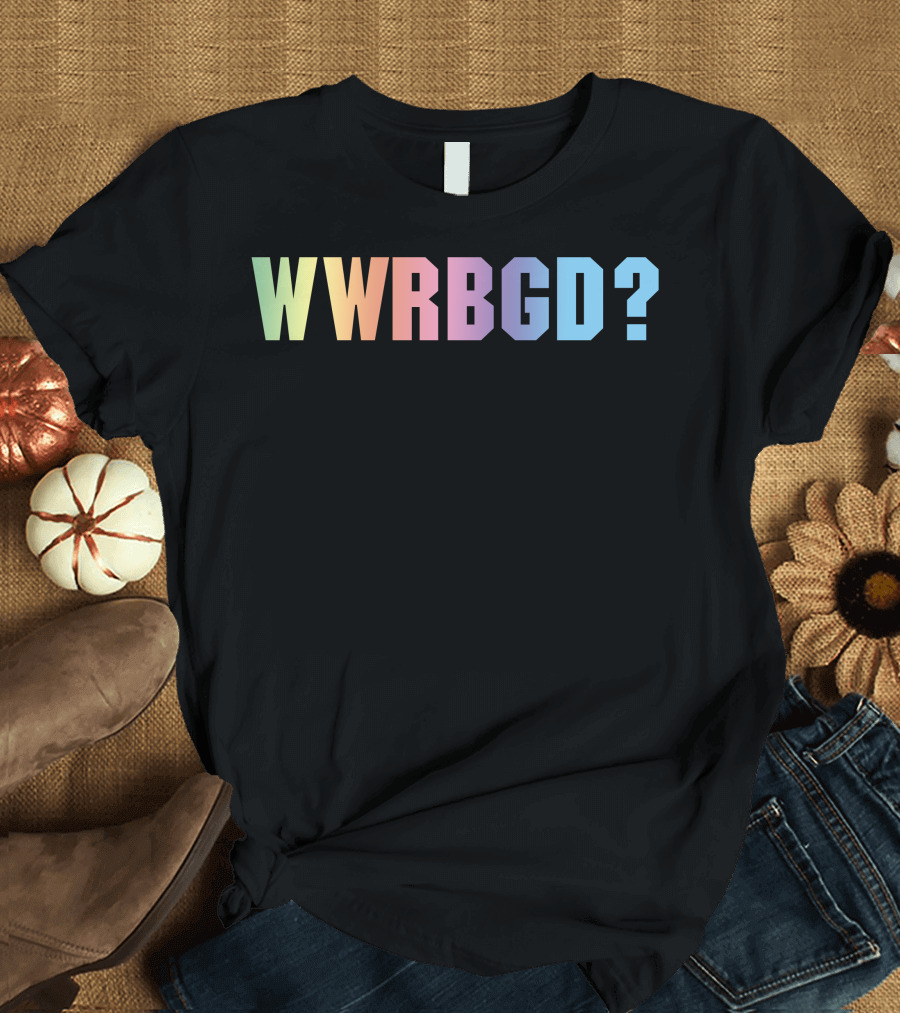 WWRBGD Rainbow Gradient Text T-Shirt