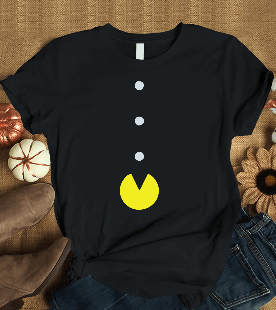 Funny 80s Pac-Man Retro Game Inspired T-Shirt