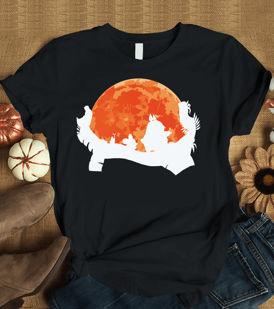 Hakuna Totoro Sunset Silhouette Moon Scene T-Shirt