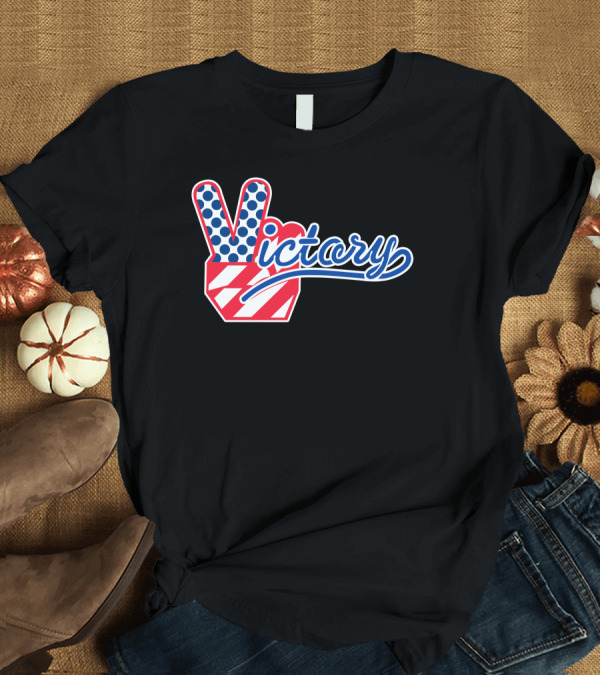 T-Shirt: Victory Peace Sign T-Shirt Victory Peace Sign T-Shirt