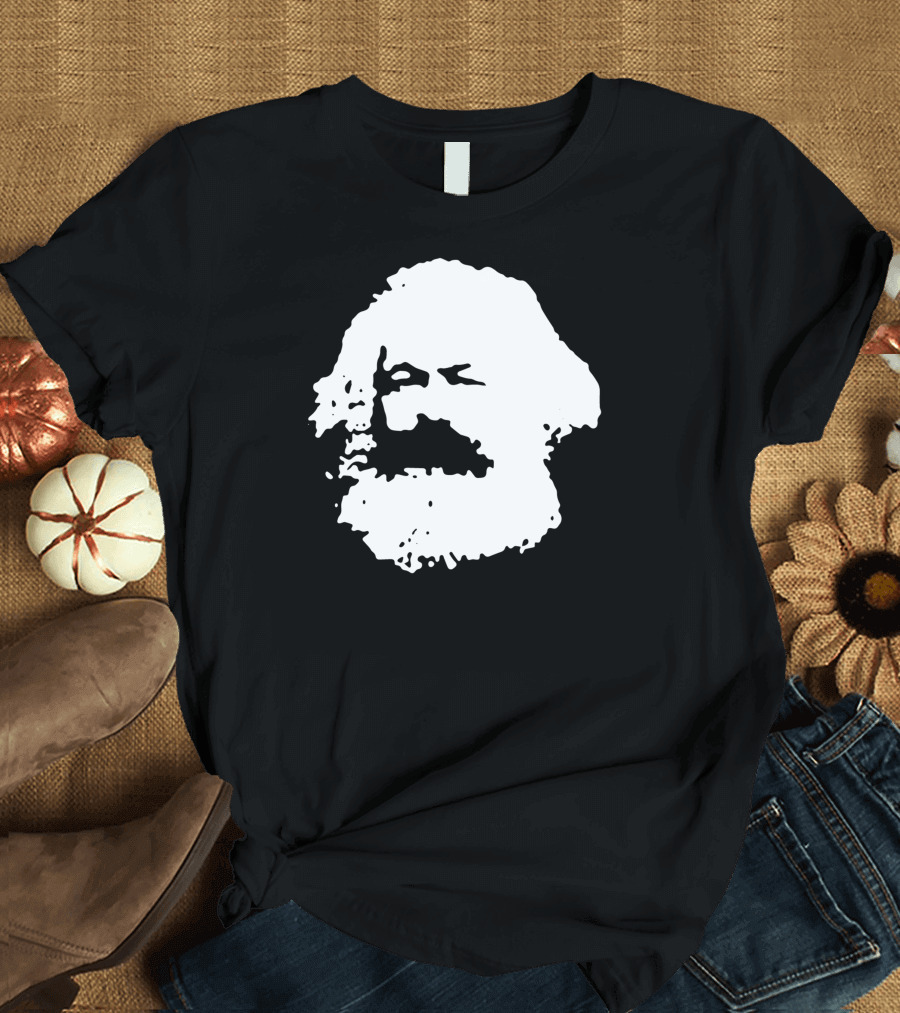 Karl Marx Silhouette White T-Shirt