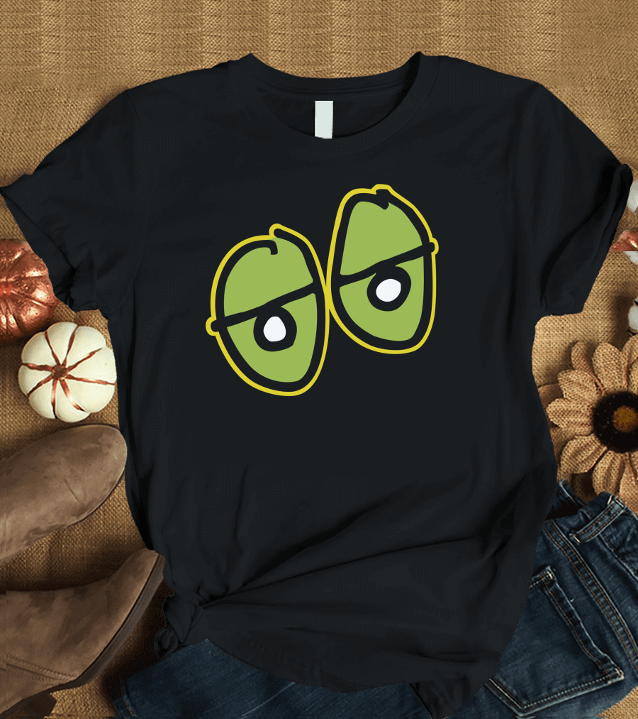 Funny Crooked Eyes New Googly Look Cartoon Emoji T-Shirt
