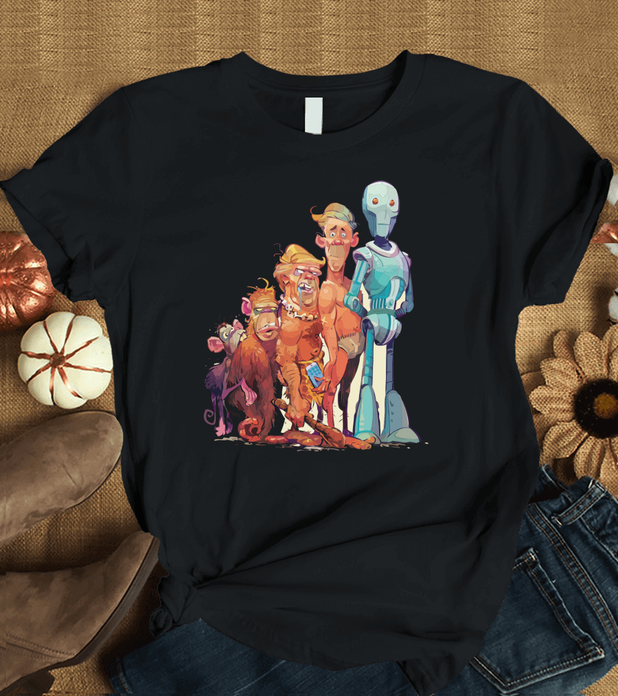 Ascent Of Man Evolution to Robot T-Shirt