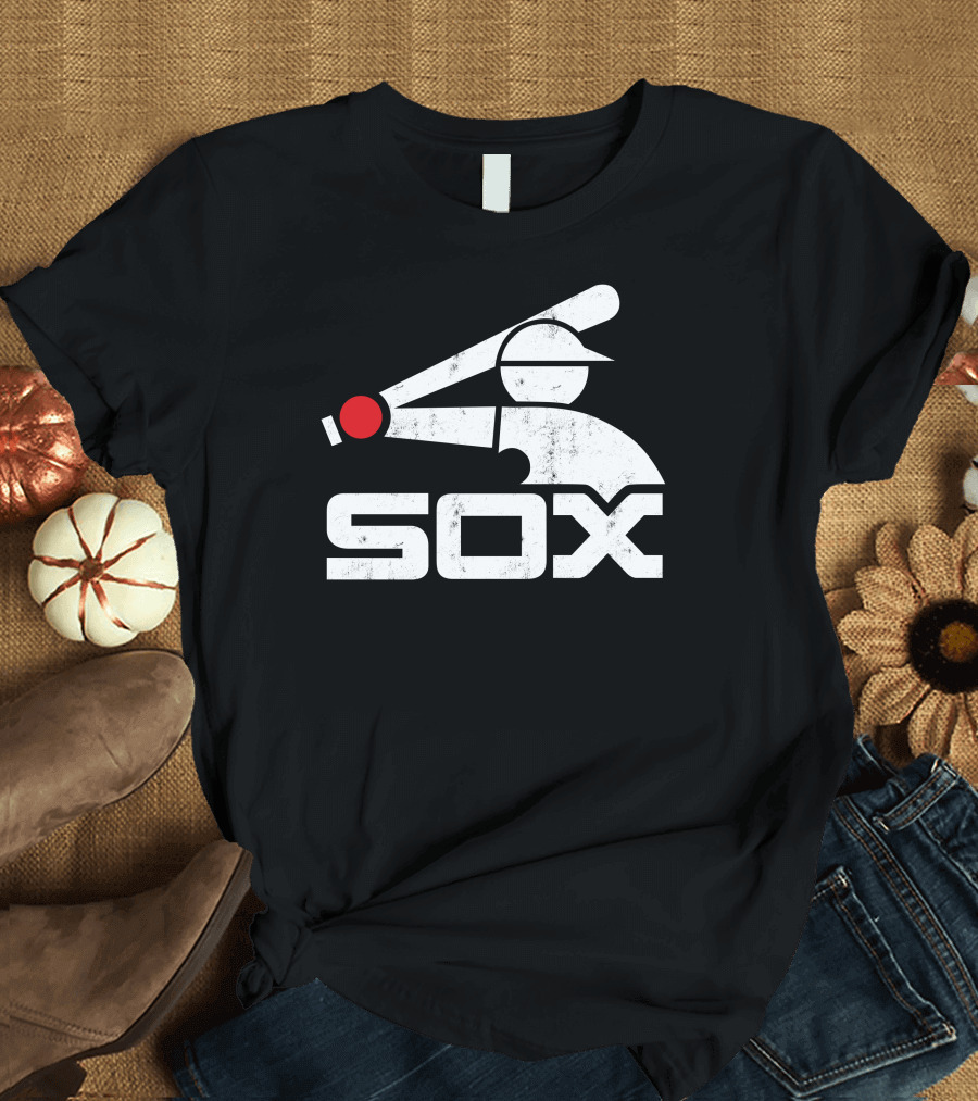 Sox Batter Silhouette with Red Ball T-Shirt