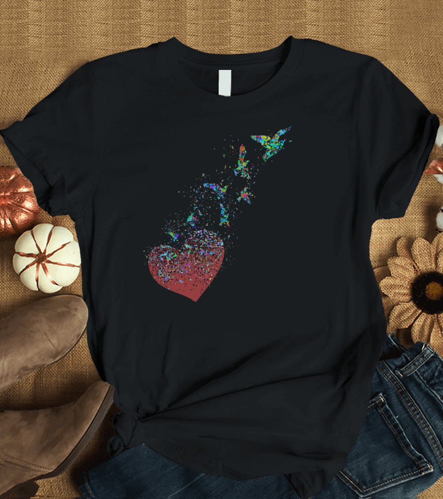 Heart Shattering into Colorful Freedom T-Shirt
