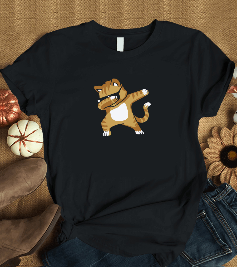 Caramel Dabbing Cat Dance Pose T-Shirt