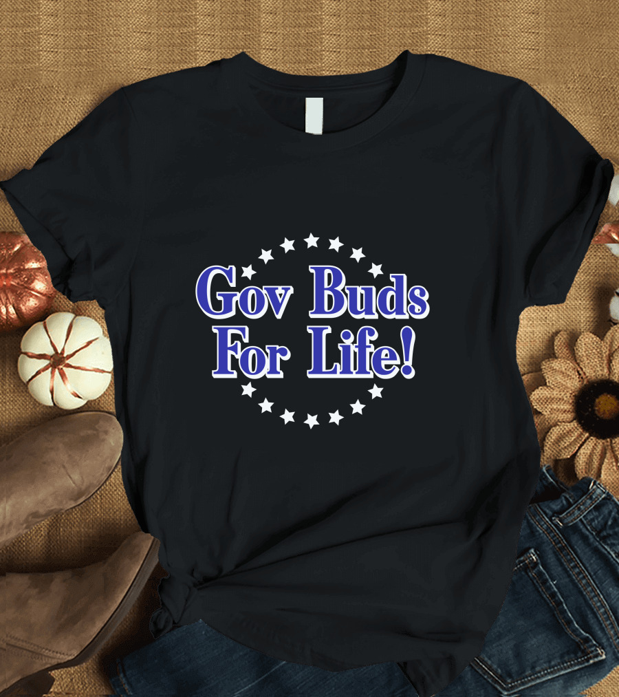 Parks And Recreation Gov Buds For Life Stars T-Shirt