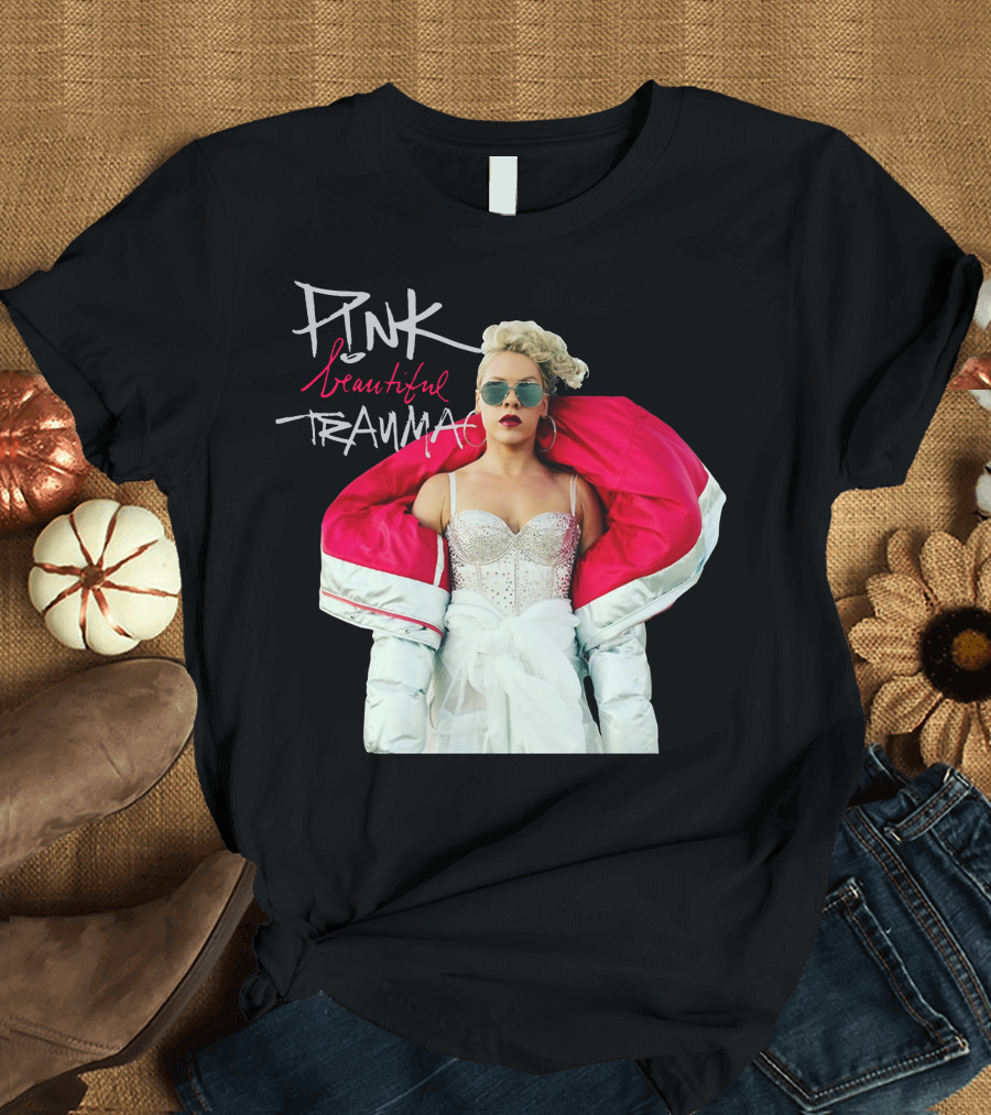 Pink Beautiful Trauma Album Fashion T-Shirt