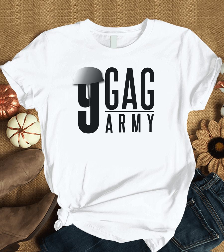 9GAG Army Helmet T-Shirt