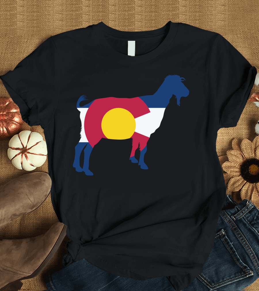 Boer Goat Colorado Flag Hometown Series T-Shirt