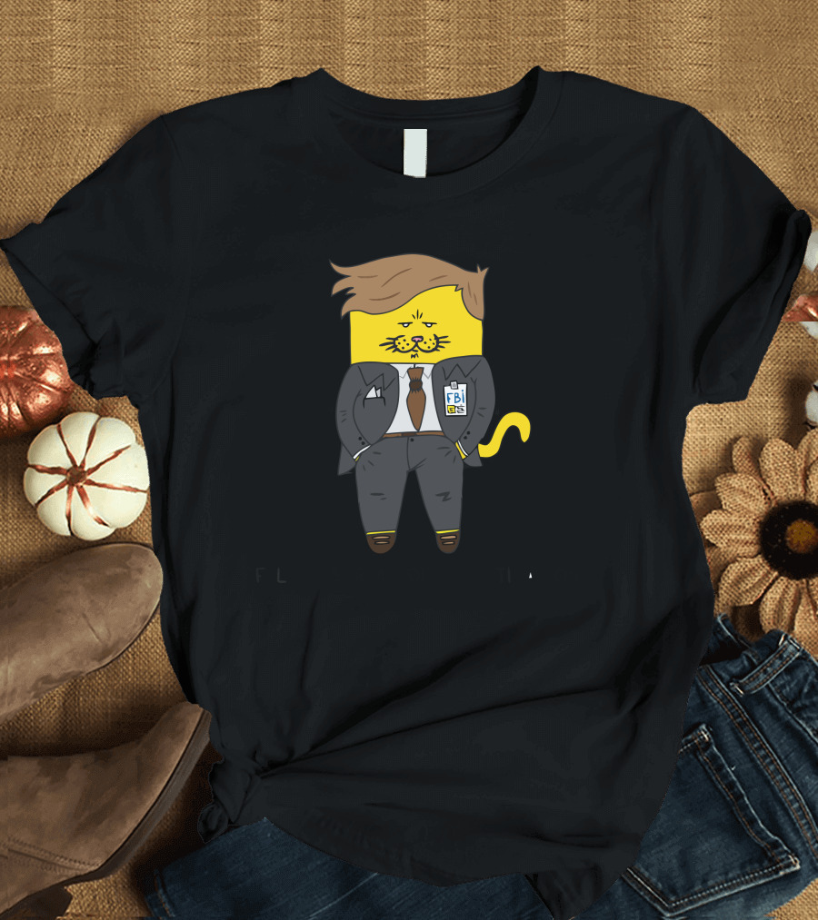 Feline Bureau of Investigation FBI Cat Suit T-Shirt