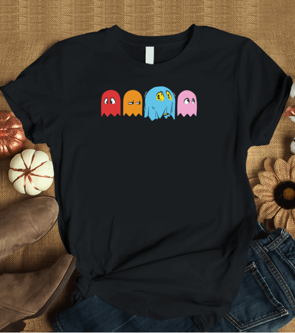 T-Shirt: Pac-Man Ghosts Humor A Ghostly Disguise T-Shirt Pac-Man Ghosts Humor A Ghostly Disguise T-Shirt