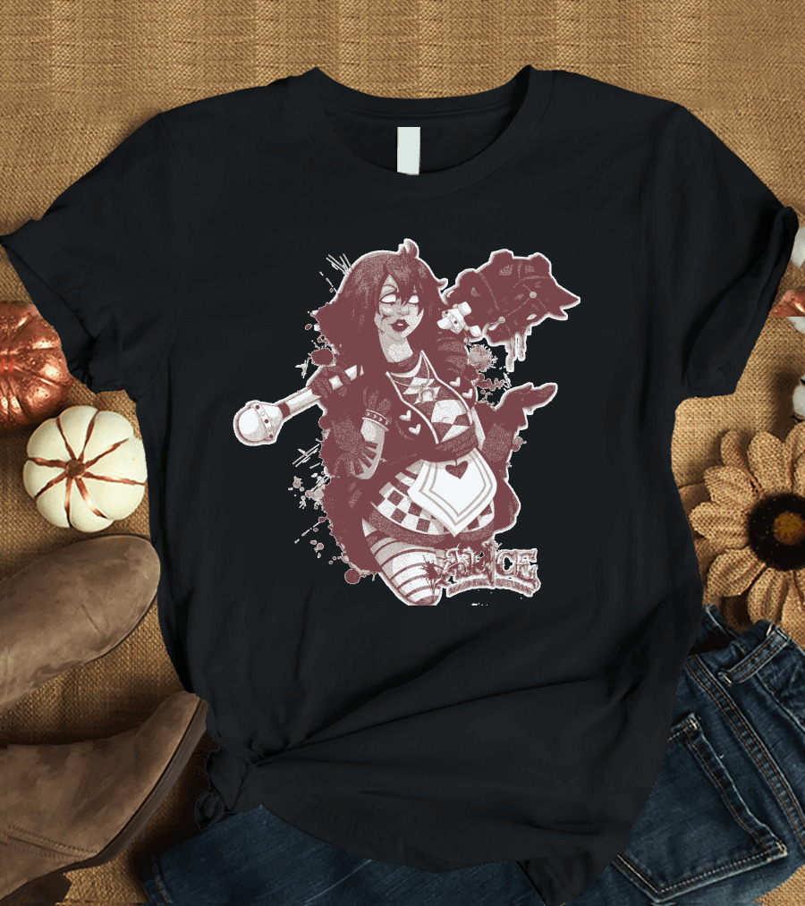 Alice Madness Returns Red Queen Card Suit Weaponry T-Shirt