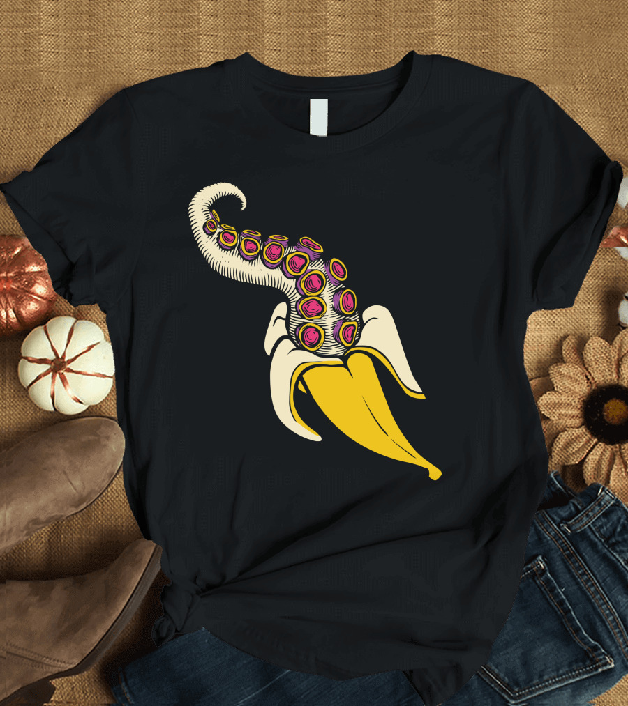 Banana Octopus Tentacle Fusion T-Shirt
