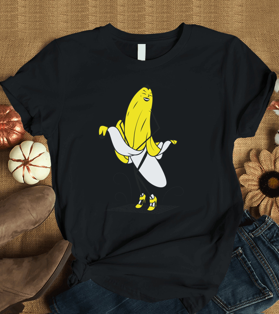 Bananalyn Monroe Banana Icon Dress Pose Humorous Image T-Shirt
