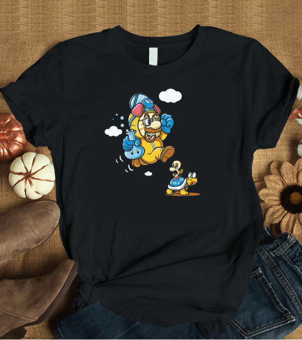 T-Shirt: Breaking Blocks New Wario in Walter Breaking Bad Style with Mario Koopa Family T-Shirt Breaking Blocks New Wario in Walter Breaking Bad Style with Mario Koopa Family T-Shirt