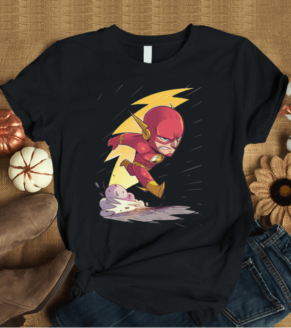 T-Shirt: The Flash Lightning Speed Iconic Superhero T-Shirt The Flash Lightning Speed Iconic Superhero T-Shirt