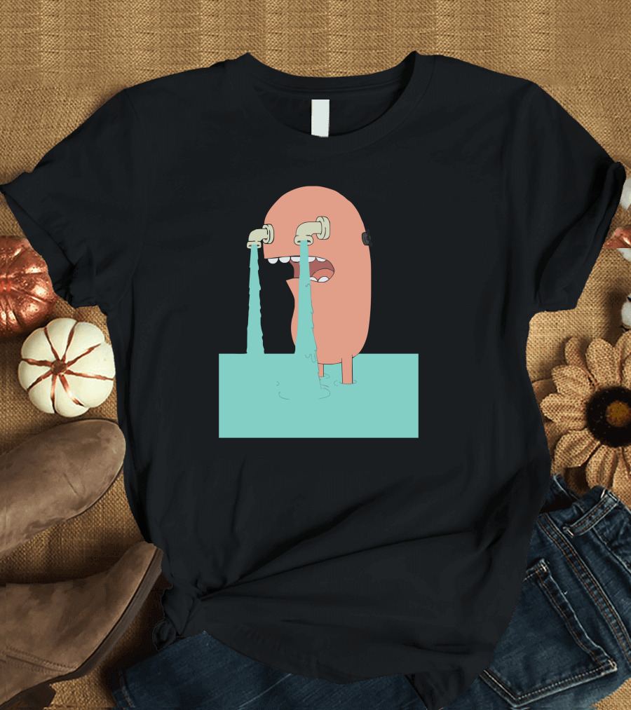 Get Over It Sas Faucet Eyes Cartoon T-Shirt