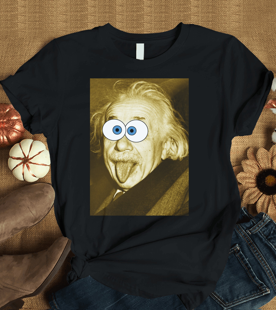Spongebob Eyed Einstein Tongue Out Goofy Expression T-Shirt