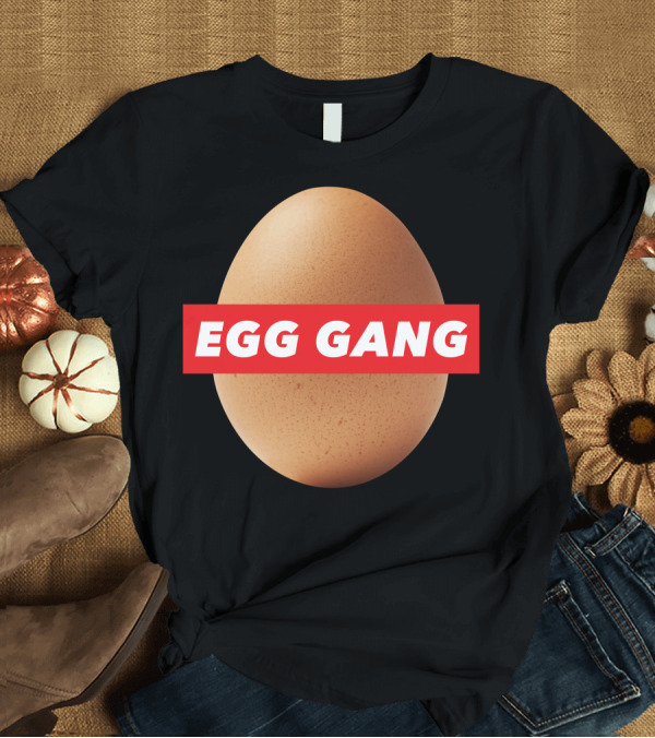 T-Shirt: EGG GANG Brown Egg T-Shirt EGG GANG Brown Egg T-Shirt