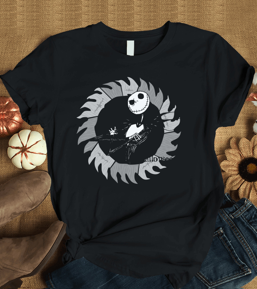 Jack Skellington Halloween Element Spiral T-Shirt