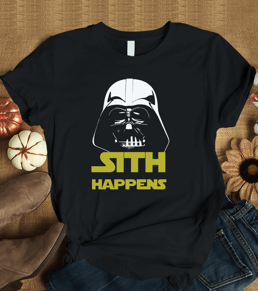 Darth Vader Sith Happens Funny Star Wars T-Shirt