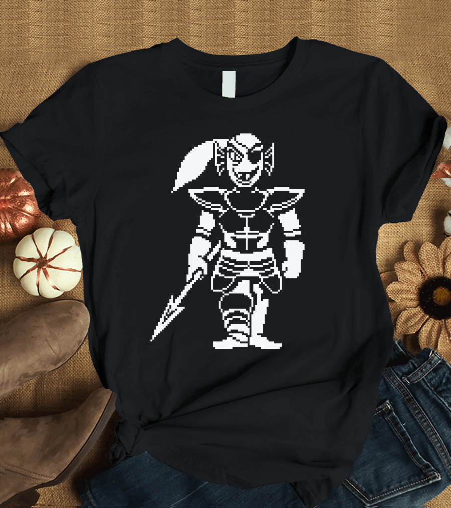 Undertale Undyne Pixel Art Character T-Shirt