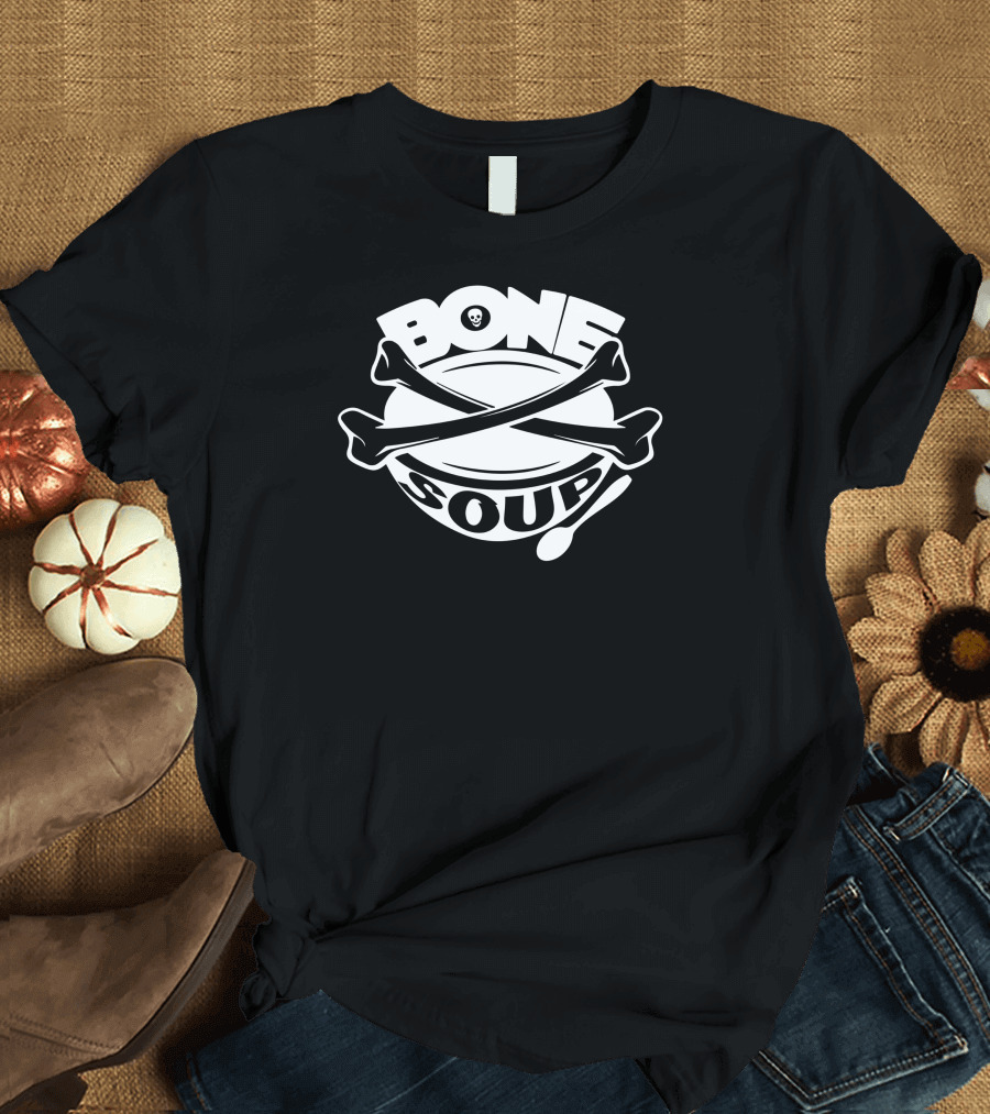 Bone Soup Skull Crossed Bones Spoon T-Shirt