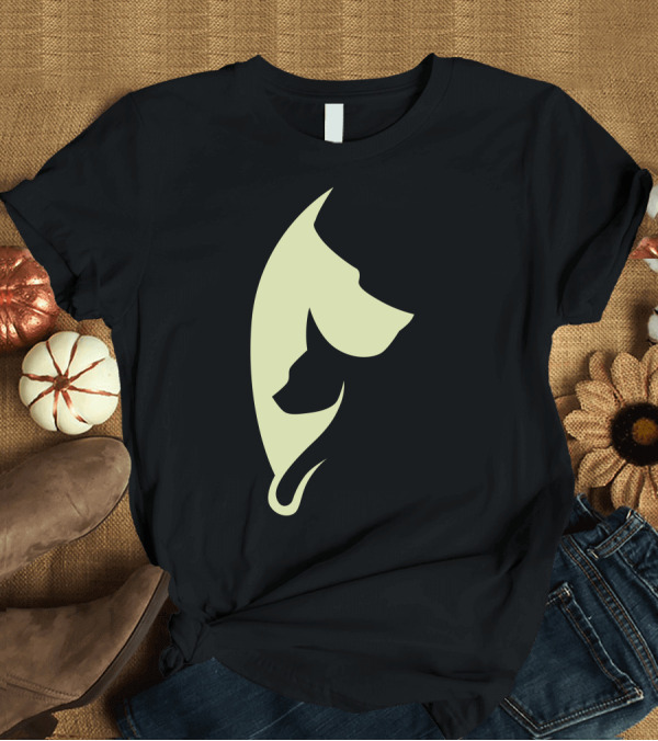 T-Shirt: Dog Cat Silhouette Harmony T-Shirt Dog Cat Silhouette Harmony T-Shirt
