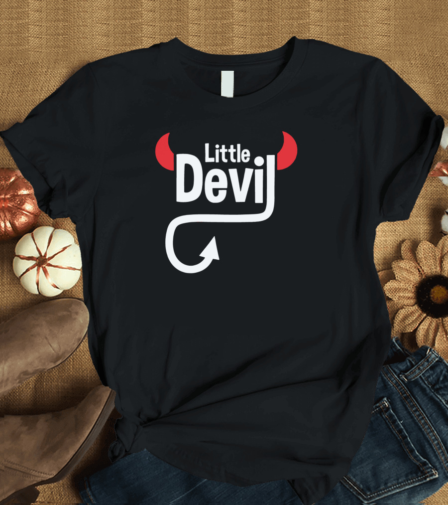 Little Devil with Red Horns and Tail T-Shirt