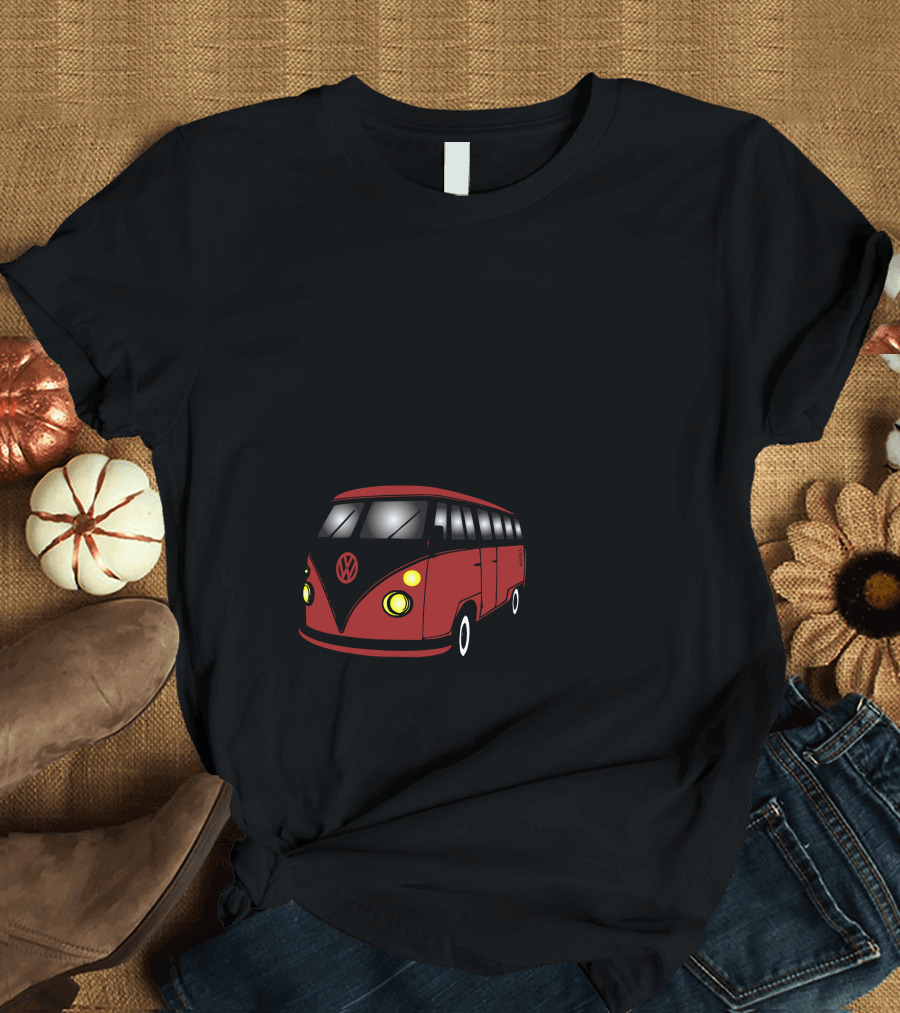 Volkswagen Combi Van Vintage VW Logo Retro T-Shirt