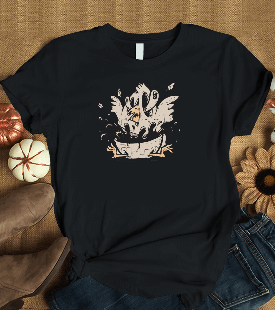 Easter Chick Breaking Out of Puzzle Shell T-Shirt