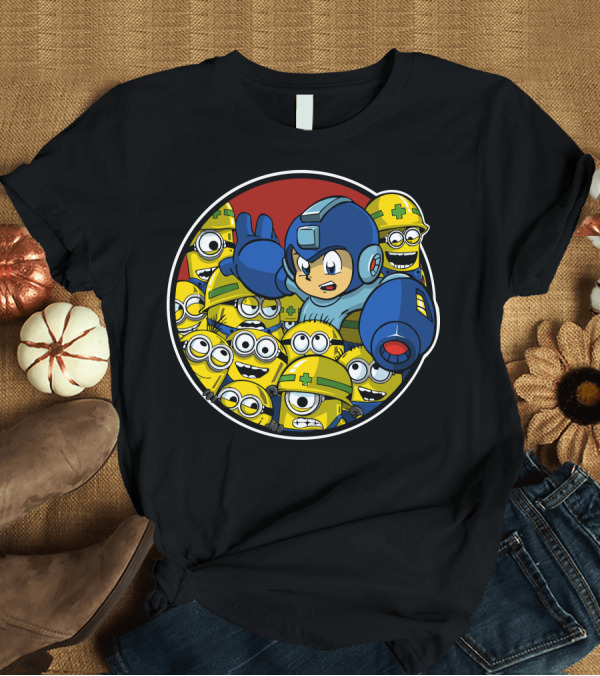 T-Shirt: Mega Man Minions Crossover T-Shirt Mega Man Minions Crossover T-Shirt
