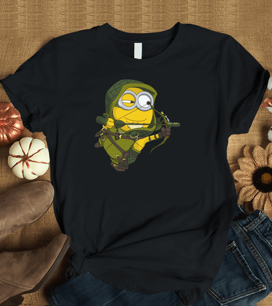Minion Archer in Green Hood and Bow T-Shirt