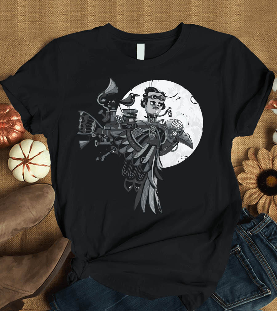 Ride The Raven Steampunk Fantasy Adventure T-Shirt