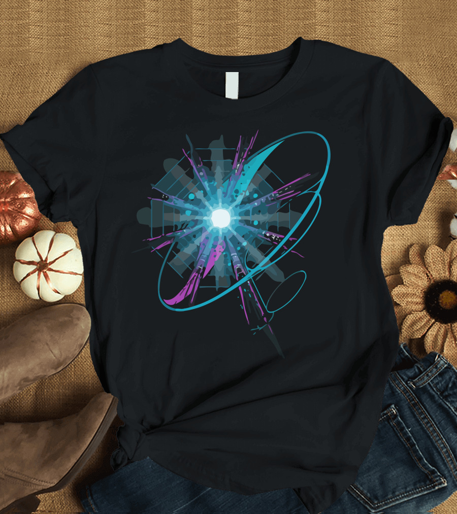 Collision Particle Explosion Pulsar Burst T-Shirt