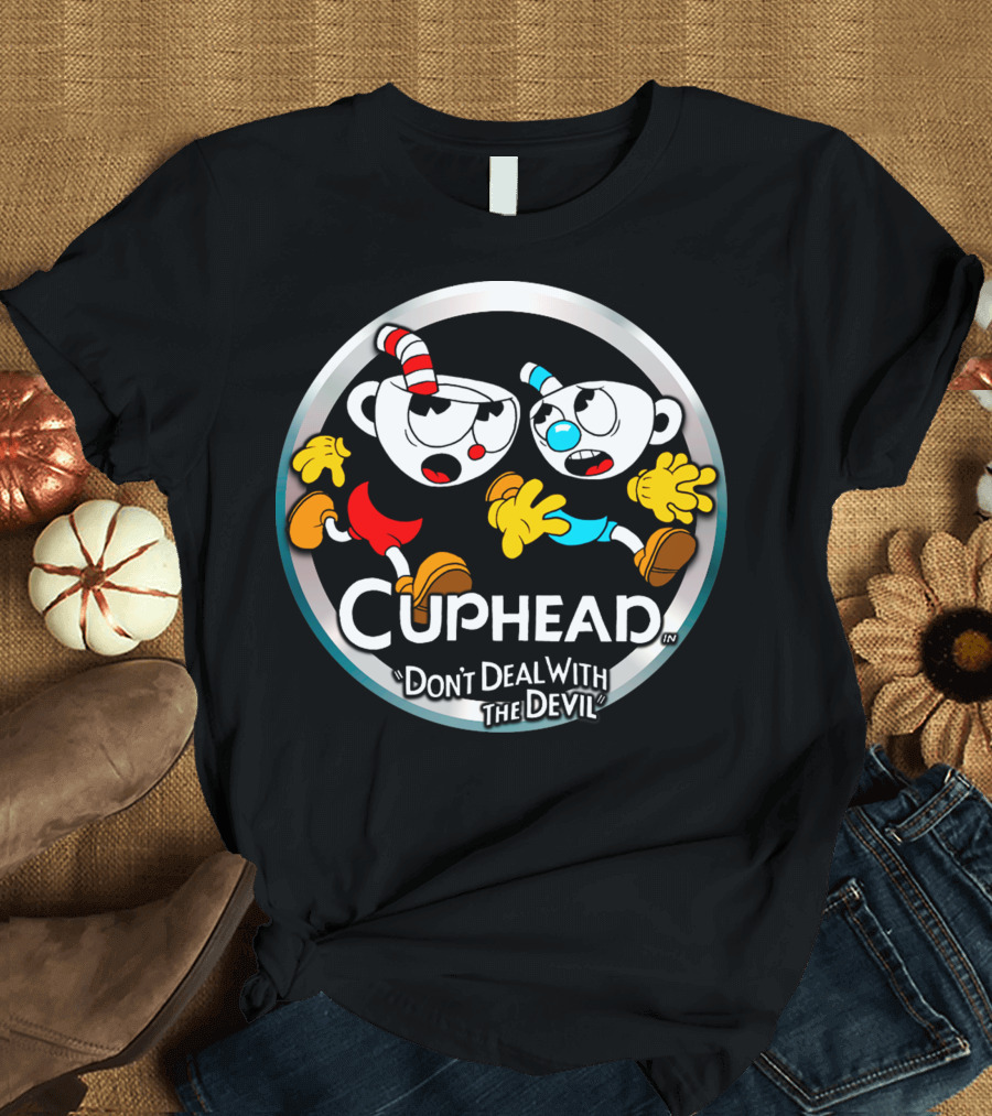 Cuphead Bros Don't Deal with the Devil T-Shirt