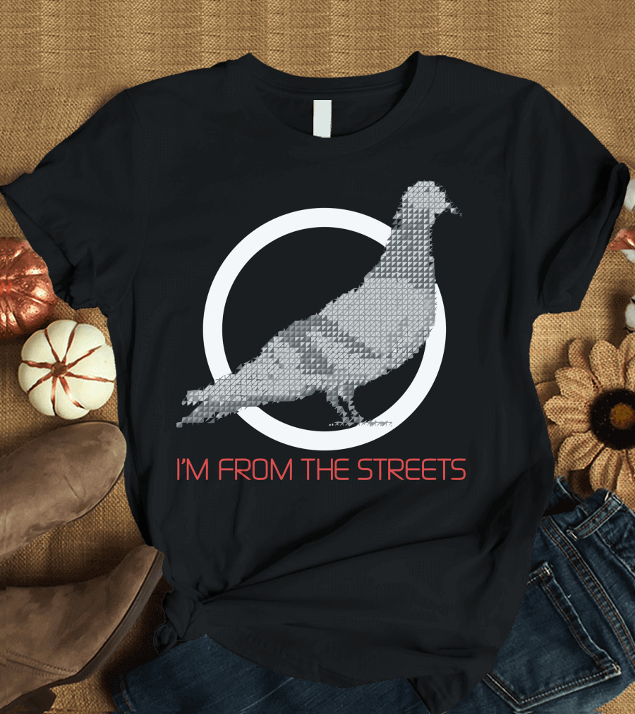 I'M From The Streets Pigeon Circle T-Shirt