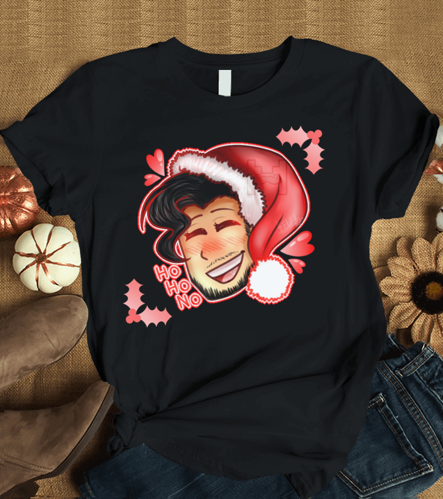 Markiplier Ho Ho No Holiday Santa Hat T-Shirt