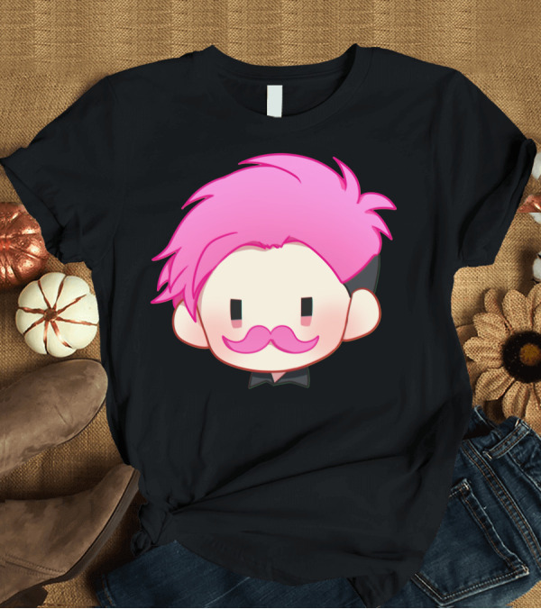T-Shirt: Markiplier Too Pink Hair and Moustache Avatar T-Shirt Markiplier Too Pink Hair and Moustache Avatar T-Shirt