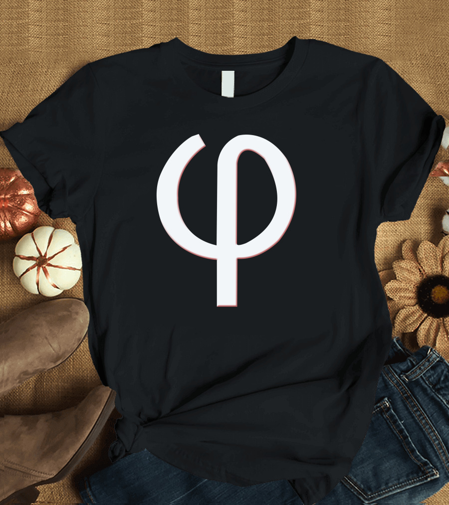 Phi By Numbers Greek Symbol Phi T-Shirt